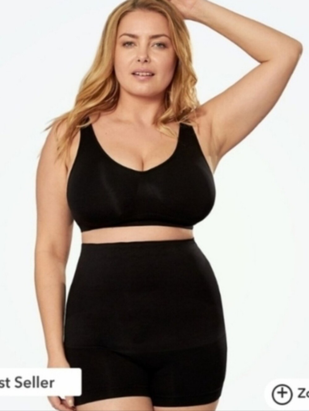 Shapermint Empetua Black High-Waist Shaping Shorts